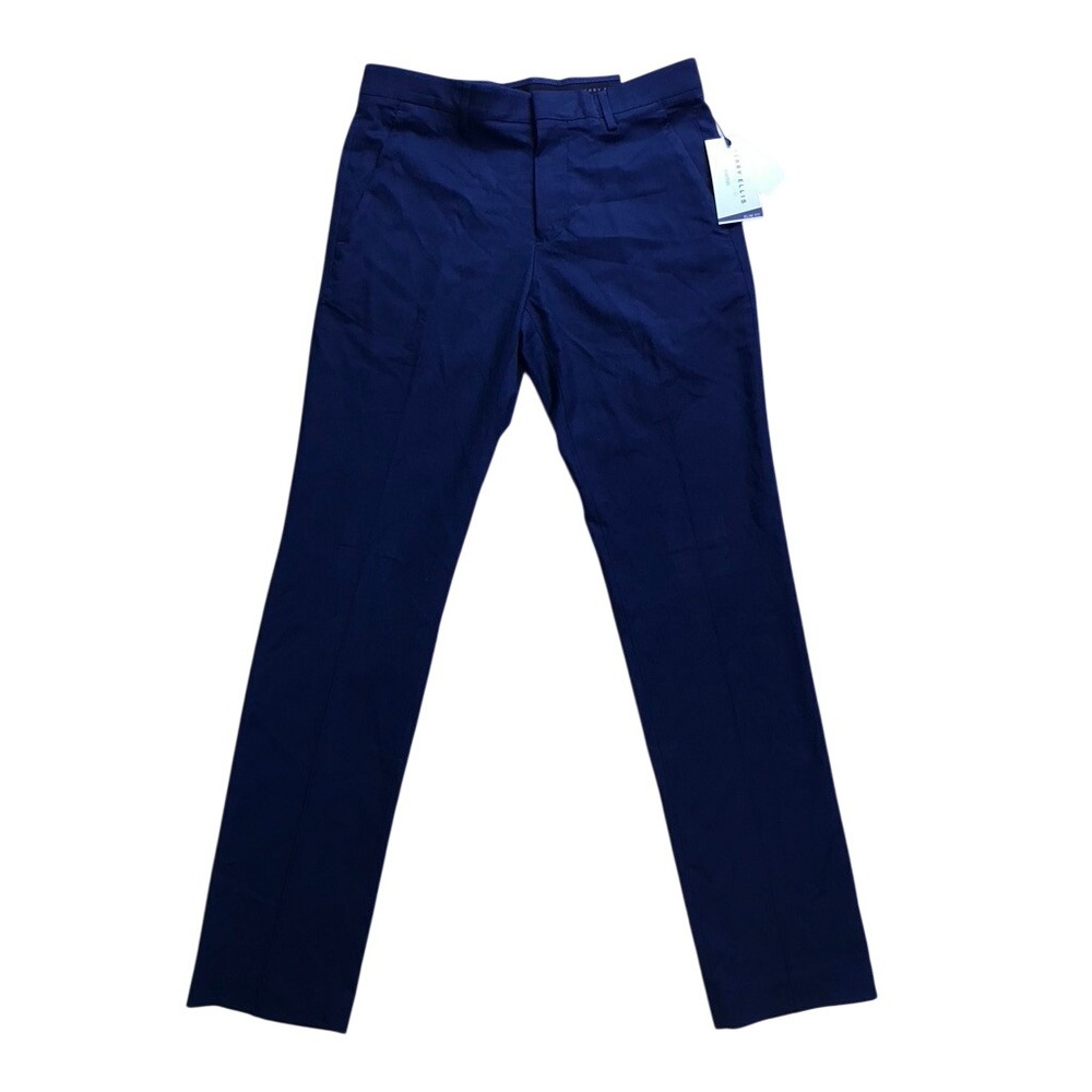 Perry Ellis Dress Pants Mens 30x32 Total Eclipse Slim Fit Stretch Non-Iron NWT